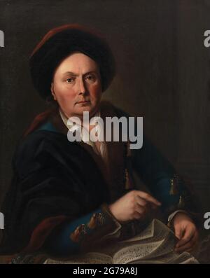 Portrait de la chanteuse Ludwig (Lodewijk) van Beethoven (1712-1773), grand-père du compositeur Ludwig van Beethoven. Musée : COLLECTION PRIVÉE. Auteur: LEOPOLD RADOUX. Banque D'Images