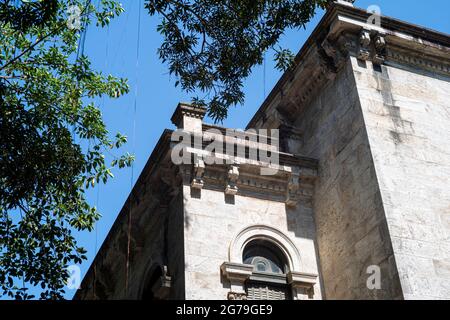 Hôtel de style italien situé dans le Parque Lage. C'est maintenant une école des arts visuels de Rio de Janeiro, Brésil Banque D'Images