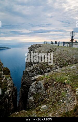 Globe, Nordkapp, Finnmark, Norvège Banque D'Images