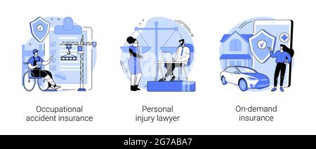 Illustrations vectorielles du concept abstrait de la santé des employés. Illustration de Vecteur