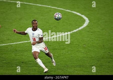 Londres, Royaume-Uni. 11 juillet 2021. Football: Championnat d'Europe, Italie - Angleterre, finale, finale au stade Wembley. Raheem Sterling en action en Angleterre. Credit: Christian Charisius/dpa/Alay Live News Banque D'Images