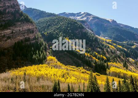 Automne à Maroon Bells, Aspen, Colorado Banque D'Images