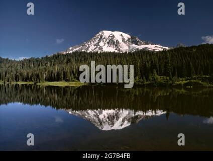 Reflection Lake, Mt, parc national de Rainier, Washington, États-Unis, Banque D'Images