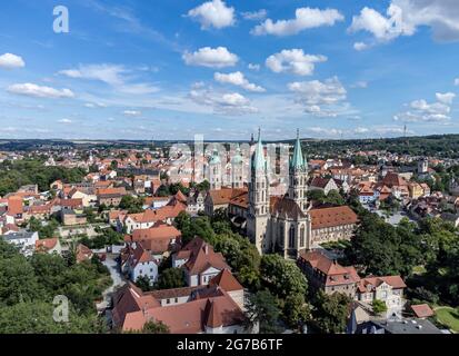 Vue sur la ville de Namburg avec la cathédrale de Namburger Banque D'Images