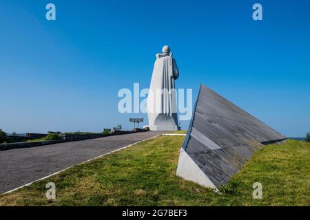 Défenseurs de l'Arctique soviétique pendant la Grande guerre patriotique, Alyosha Monument, Mourmansk, Russie Banque D'Images