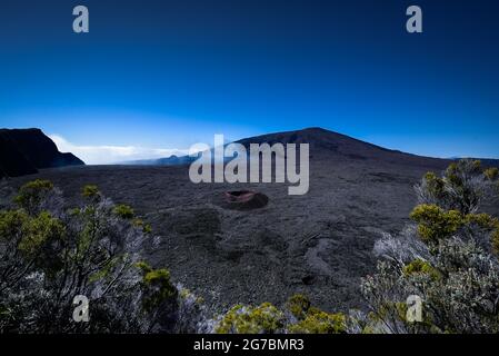 Piton de la fournaise caldera Banque D'Images