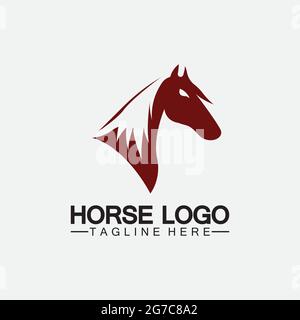 Logo cheval vecteur modèle illustration design Illustration de Vecteur