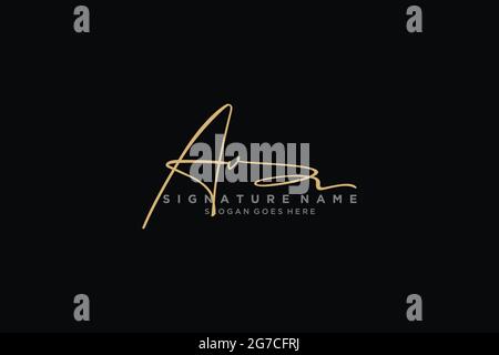 AV lettre Signature logo Template Design élégant logo signe symbole modèle icône vectorielle Illustration de Vecteur
