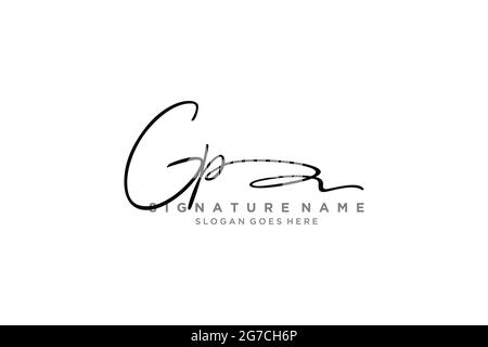 GP lettre Signature logo Template Design élégant logo Sign symbole modèle icône vectorielle Illustration de Vecteur