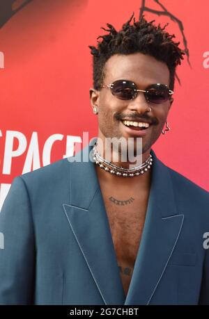 Los Angeles, Californie, États-Unis 12 juillet 2021 Rapper Duckwrth, alias Jared Lee participe à la première mondiale de Warner Bros. Pictures 'espace Jam: A New Legacy' à Regal L.A. LIVE at 800 W. Olympic Blvd le 12 juillet 2021 à Los Angeles, Californie, États-Unis. Photo de Barry King/Alay Live News Banque D'Images