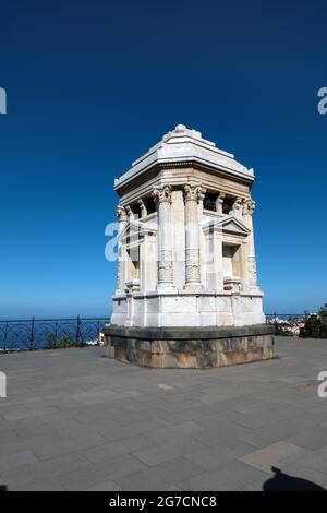 La Orotava, Ténérife, Espagne-01 janvier 2020, mausolée familiale dans le jardin Jardines del Marquesado de la Quinta Roja, Ténérife, Iles Canaries, Banque D'Images