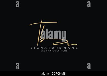 TB lettre Signature logo Template Design élégant logo Sign symbole modèle icône vectorielle Illustration de Vecteur