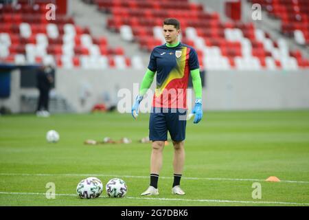 Mihai Esanu - équipe nationale de football de Roumanie Banque D'Images