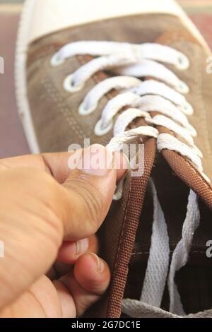 image des chaussures en coton Banque D'Images