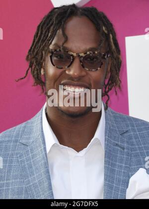 Los Angeles, États-Unis. 12 juillet 2021. Myles Turner arrive à l'EMBÂCLE : une NOUVELLE première mondiale HISTORIQUE qui s'est tenue à la Regal L.A. VIVRE à Los Angeles, CA le lundi 12 juillet 2021. (Photo par Sthanlee B. Mirador/Sipa USA) crédit: SIPA USA/Alay Live News Banque D'Images