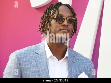 Los Angeles, États-Unis. 12 juillet 2021. Myles Turner arrive à l'EMBÂCLE : une NOUVELLE première mondiale HISTORIQUE qui s'est tenue à la Regal L.A. VIVRE à Los Angeles, CA le lundi 12 juillet 2021. (Photo par Sthanlee B. Mirador/Sipa USA) crédit: SIPA USA/Alay Live News Banque D'Images