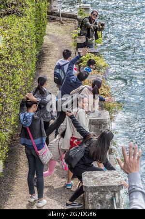 Villa Monastero Villas, Varenna, Lac De Côme, Lombardie, Italie, Europe Banque D'Images