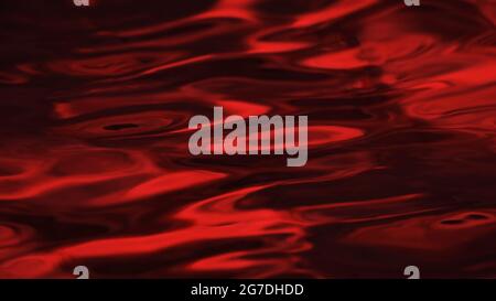 Rendu 3D d'un alliage de métal liquide coloré abstrait et brillant qui s'étend sur une surface. Ondes métalliques fusionnées, déformation multicolore, fusion de chimiques Banque D'Images