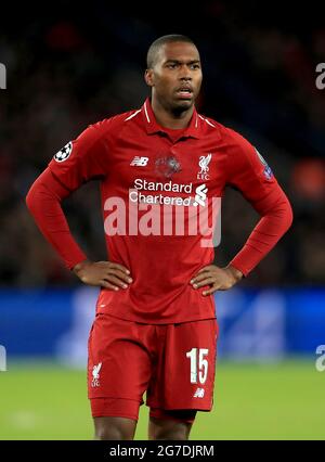 Photo du dossier datée du 28-11-2018 de Daniel Sturridge. Date de publication : le mardi 13 juillet 2021. Banque D'Images