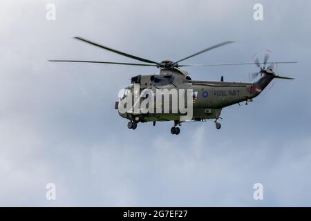 Royal Navy Westland Sea King HC4 (ZA314) - détenu et exploité par Historic Helicopters au salon militaire Shuttleworth le 4 juillet 2021 Banque D'Images