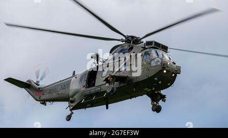 Royal Navy Westland Sea King HC4 (ZA314) - détenu et exploité par Historic Helicopters au salon militaire Shuttleworth le 4 juillet 2021 Banque D'Images