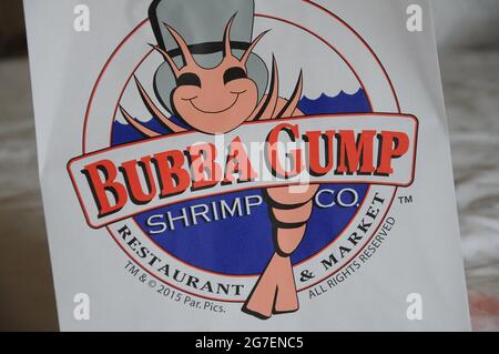 ORLANDO / FLORIDA / USA - 09 décembre 2017.- Bubba Gump Shrimp Co. Et restaurant et maket dans le studio universel. (Photo.Francis Dean/Dean Pictures) Banque D'Images