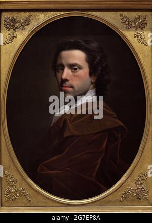 Allan Ramsay (1713-1784). Peintre écossais. Autoportrait, vers 1737-1739. Huile sur toile (61 x 46,4 cm). Galerie nationale de portraits. Londres, Angleterre, Royaume-Uni. Banque D'Images