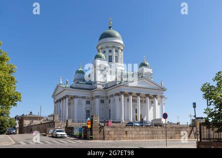 La cathédrale d'Helsinki est l'un des monuments les plus reconnaissables de la ville d'Helsinki Banque D'Images