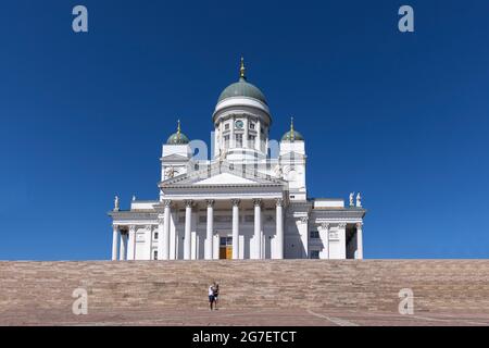 La cathédrale d'Helsinki est l'un des monuments les plus reconnaissables de la ville d'Helsinki Banque D'Images