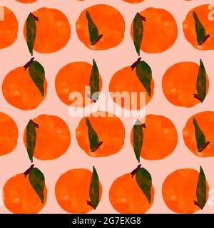 Motif sans couture avec pêches roses. Pour l'emballage du papier et du tissu. Éléments pour la décoration et l'intérieur de la chambre de bébé. Illustration aquarelle dessinée à la main. Banque D'Images