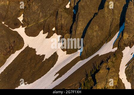 Superbes montagnes surplombant Marmot Pass dans la région sauvage de Buckhorn, la forêt nationale olympique, les montagnes Olympic, l'État de Washington, États-Unis Banque D'Images