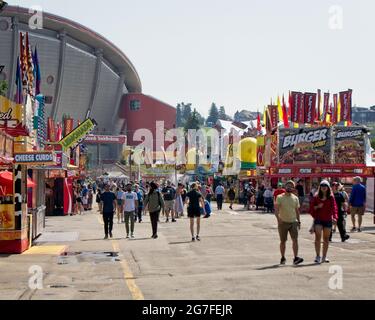 Stampede de Calgary 2021 Alberta Banque D'Images