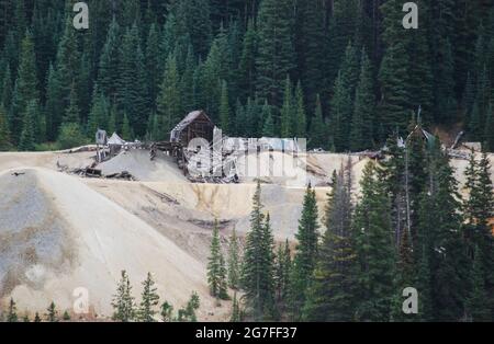 Exploitation minière abandonnée, Colorado Banque D'Images