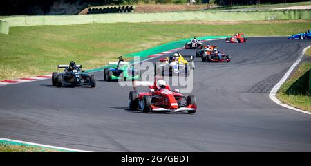 Vallelunga juin 13 2021, série Fx. Formula cars Group action pendant la course sur circuit de piste asphaltée Banque D'Images