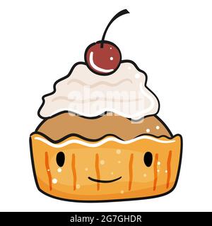 Joli beignets amusants sans coutures. Illustration vectorielle. Illustration de Vecteur