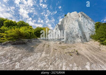 falaise de craie Koenigsstuhl sur Ruegen, Mecklembourg-Poméranie occidentale, Ruegen, parc national de Jasmund Banque D'Images