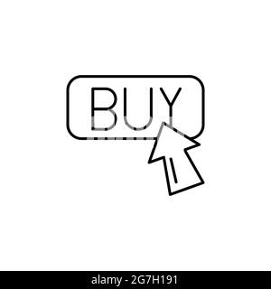 Bouton E-commerce, icône vectorielle avec flèche. Illustration de Vecteur