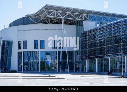 Faculté de génie mécanique sur le campus Garching de l'Université technique de Munich, au nord de Munich. C'est l'un des plus grands centres Banque D'Images