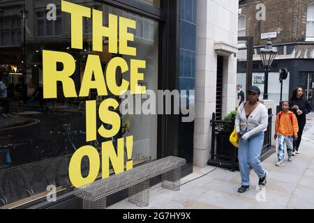 La course est en vitrine le 3 juillet 2021 à Londres, Royaume-Uni. Banque D'Images