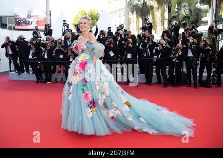 Sharon Stone assiste à la PROJECTION DE A Felesegam Tortenete/The Story of my WIF lors du 74e Festival annuel du film de Cannes, le 14 juillet 2021 à Cannes, en France. Photo de David Niviere/ABACAPRESS.COM Banque D'Images