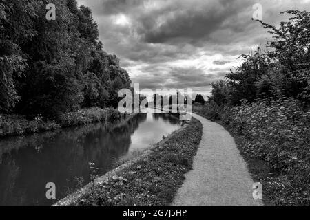 Canal Black and White Trent et Mersey près de Sandbach Cheshire Royaume-Uni Banque D'Images