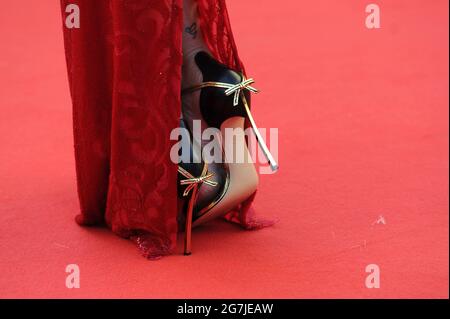 Cannes, France. 14 juillet 2021. Rose Bertram assiste à la projection du film "A Felesegam Tortenete/The Story of My Wife" lors du 74e Festival annuel de Cannes au Palais des Festivals. Credit: Stefanie Rex/dpa-Zentralbild/dpa/Alay Live News Banque D'Images