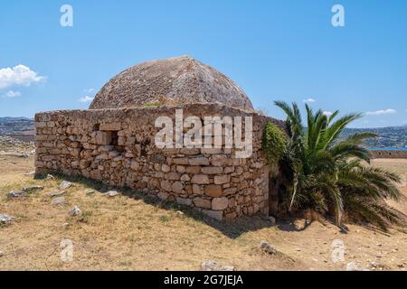 La forteresse de Fortezza à Réthymnon sur l'île grecque de Crète Banque D'Images