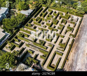 Maze de l'espace secret à Ratchaburi, Thaïlande Banque D'Images