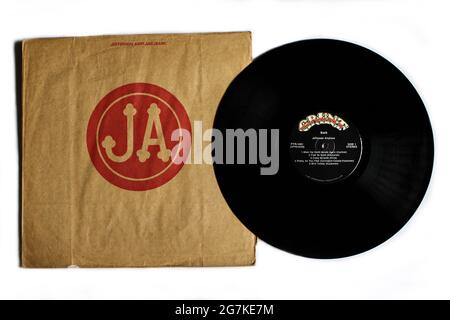 Groupe de rock psychédélique, album de musique Jefferson Airplane sur disque vinyle LP. Intitulé : couverture de l'album Bark Banque D'Images