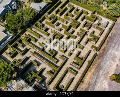 Maze de l'espace secret à Ratchaburi, Thaïlande Banque D'Images