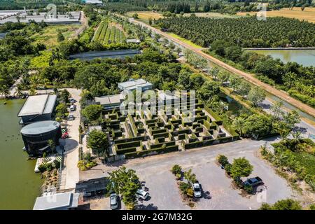 Maze de l'espace secret à Ratchaburi, Thaïlande Banque D'Images