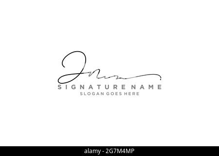 JN lettre Signature logo Template Design élégant logo signe symbole modèle icône vectorielle Illustration de Vecteur