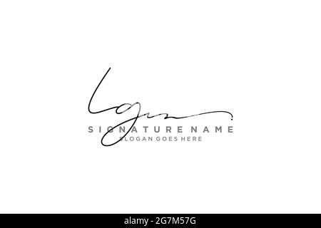 LG lettre Signature logo Template Design élégant logo signe symbole modèle icône vectorielle Illustration de Vecteur