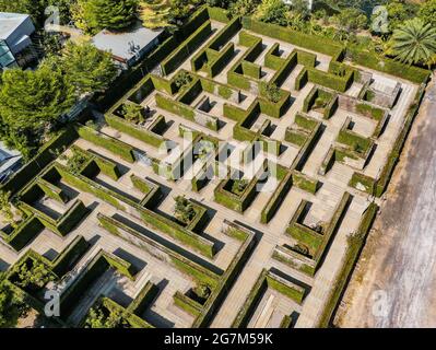 Maze de l'espace secret à Ratchaburi, Thaïlande Banque D'Images